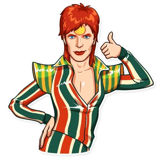 Sticker “David Bowie-3”