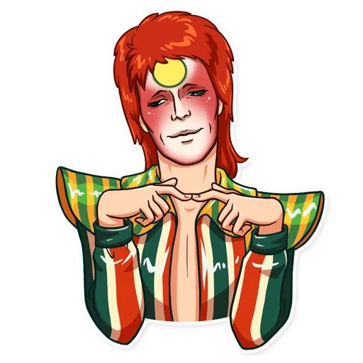 Sticker “David Bowie-9”