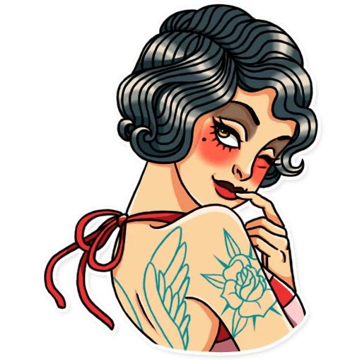 Sticker “Tattoo Girl-10”