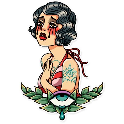 Sticker “Tattoo Girl-8”