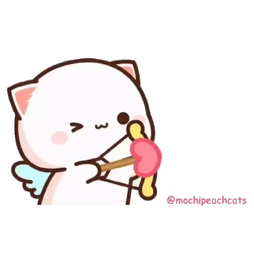 Sticker “Mochi Peach Cat 5-5”