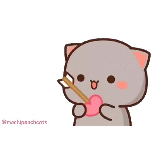 Sticker “Mochi Peach Cat 5-6”