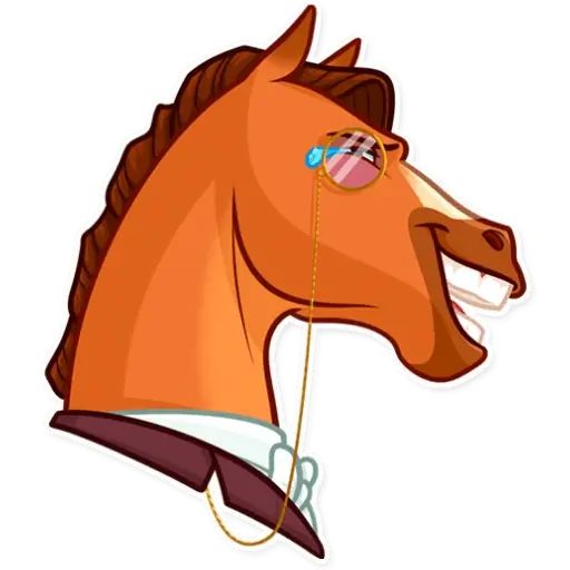 Sticker “Gentleman Horse-1”