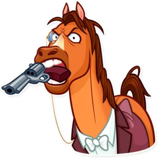 Sticker “Gentleman Horse-10”