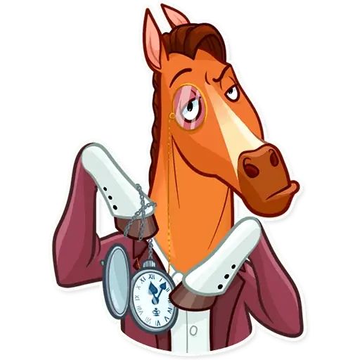 Sticker “Gentleman Horse-11”