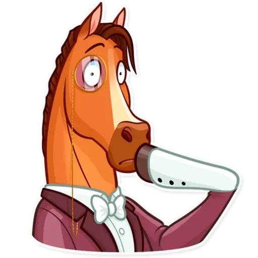 Sticker “Gentleman Horse-12”