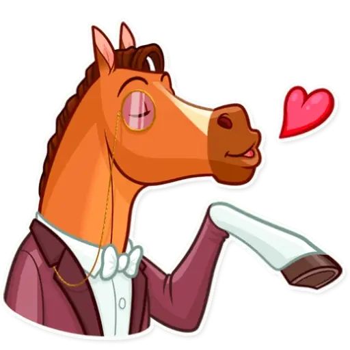 Sticker “Gentleman Horse-2”