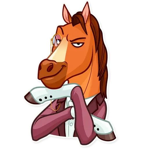 Sticker “Gentleman Horse-3”