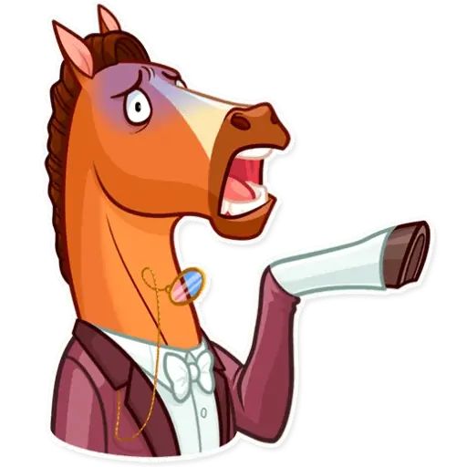 Sticker “Gentleman Horse-4”
