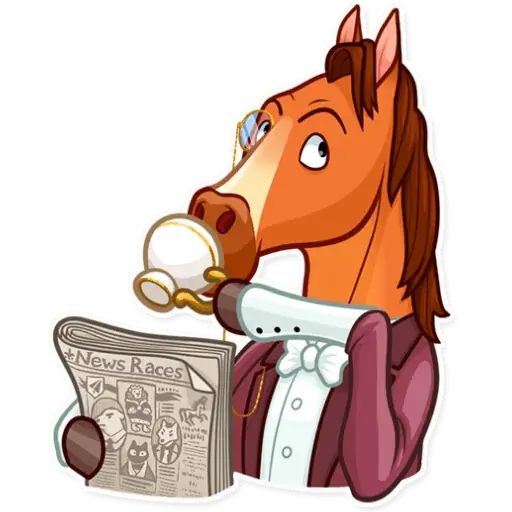 Sticker “Gentleman Horse-6”