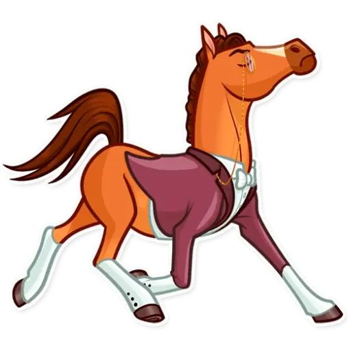 Sticker “Gentleman Horse-8”