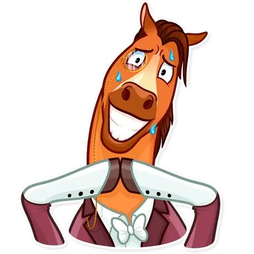 Sticker “Gentleman Horse-9”