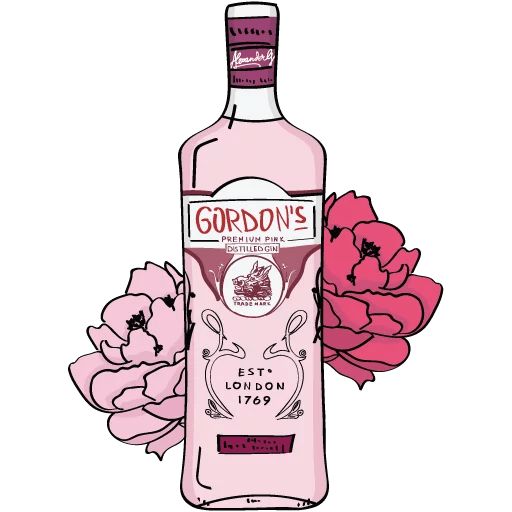 Sticker “Gordons Pink-2”