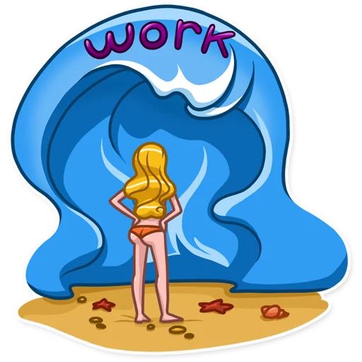 Sticker “Blondie Vacation-6”