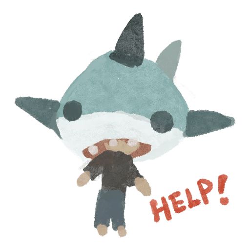 Sticker “Toy Shark-7”