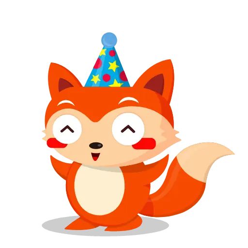 “Fox” animated sticker set for Telegram