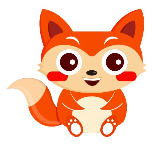 “Fox” animated sticker set for Telegram
