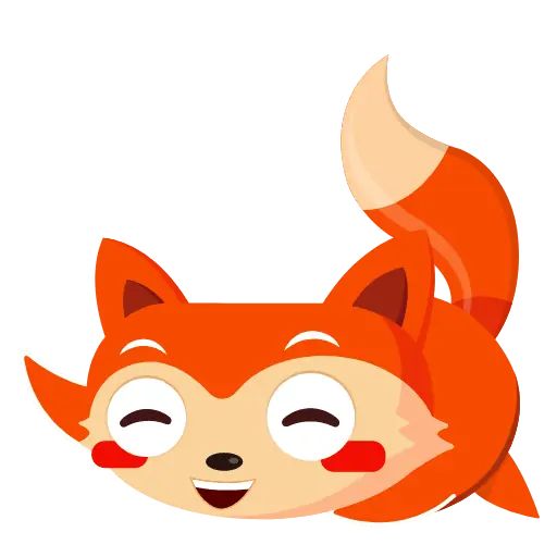 “Fox” animated sticker set for Telegram