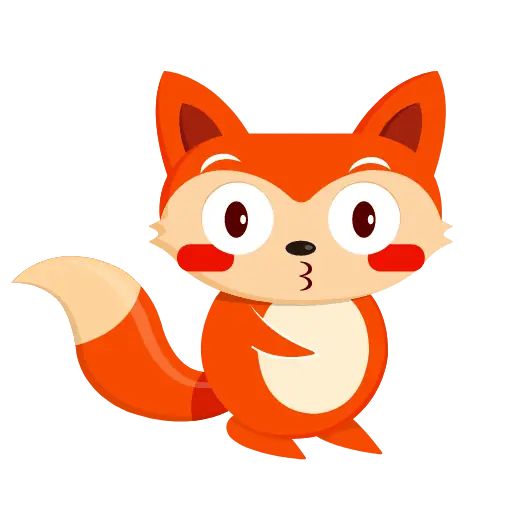 “Fox” animated sticker set for Telegram