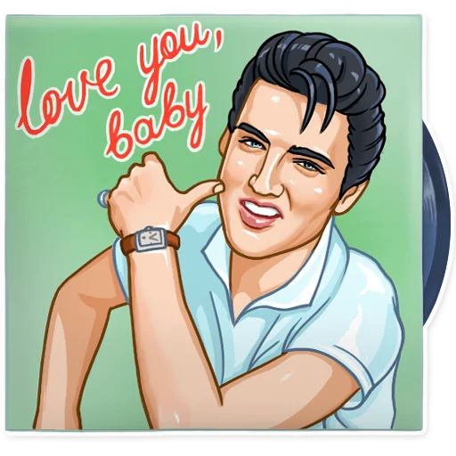Sticker “Elvis Presley-9”