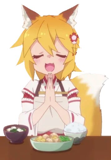 Sticker “The Helpful Fox Senko-san-11”