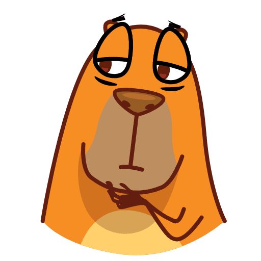 “Jonny Capybara” animated sticker set for Telegram