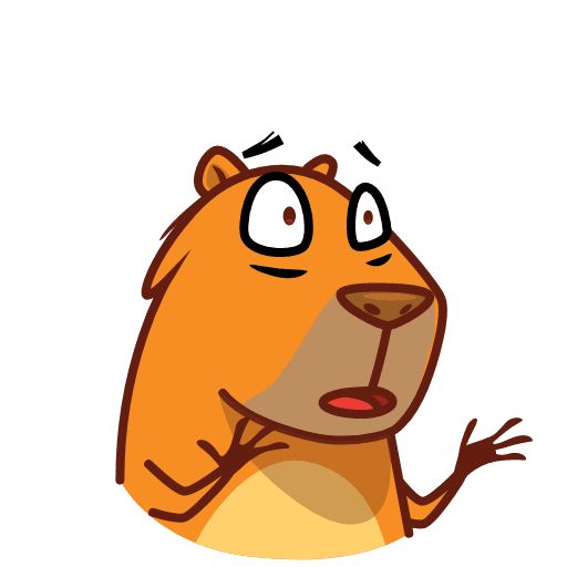 “Jonny Capybara” animated sticker set for Telegram