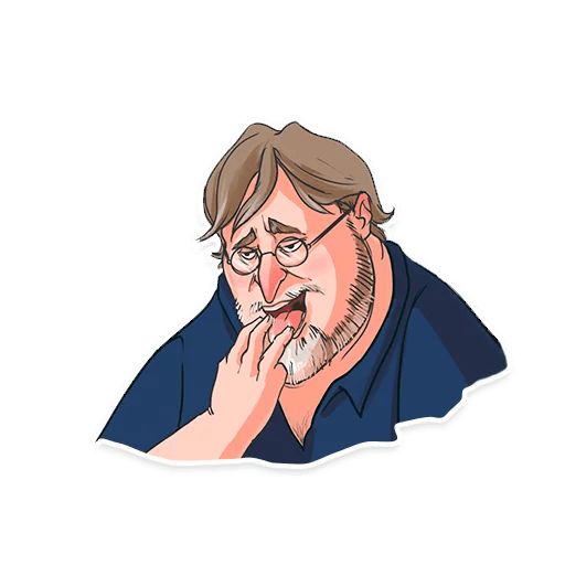 Sticker “Gabe Newell-11”