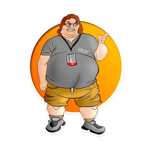 Sticker “Gabe Newell-5”