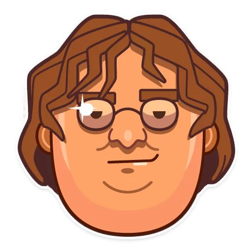 Sticker “Gabe Newell-6”