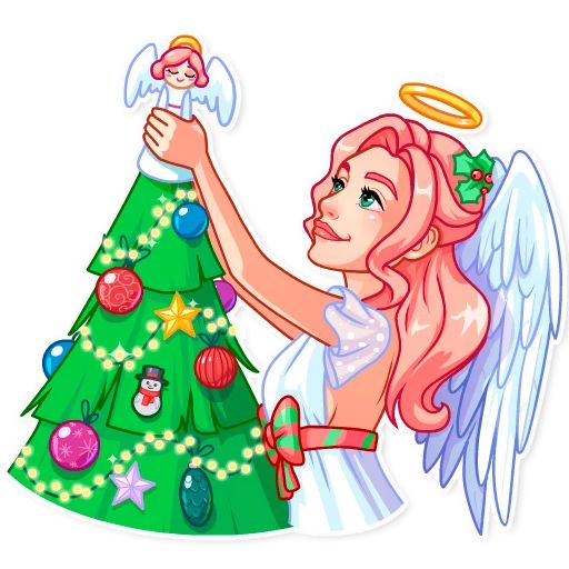 Sticker “Christmas Angel-11”