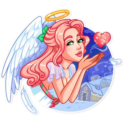 Sticker “Christmas Angel-2”