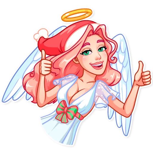 Sticker “Christmas Angel-3”