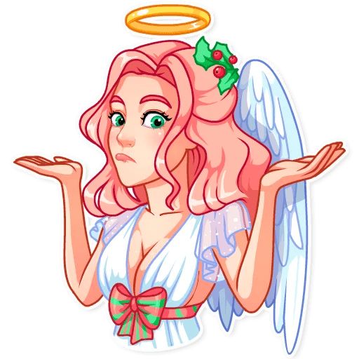 Sticker “Christmas Angel-7”