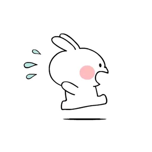 Sticker “White Rabbit-10”