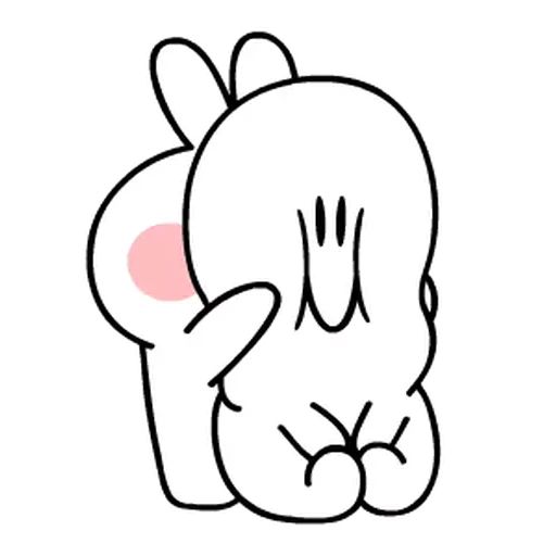 Sticker “White Rabbit-6”