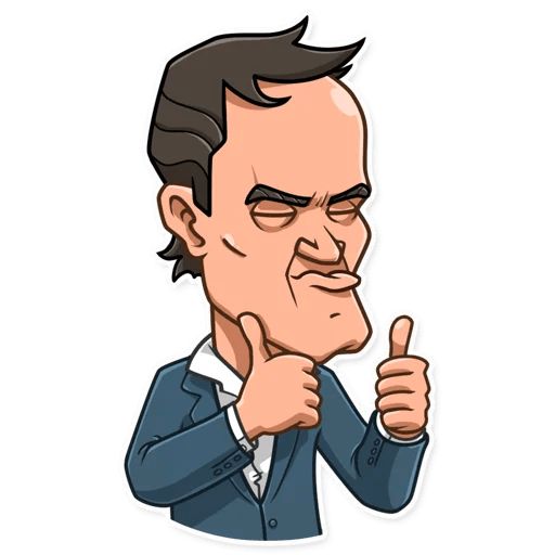 “Quentin Tarantino” stickers set for Telegram