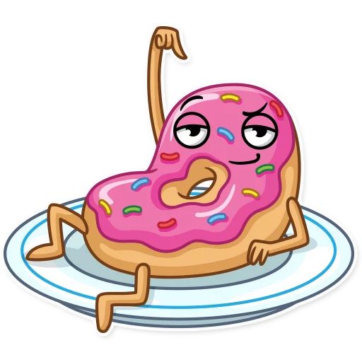 Sticker “Donut And Coffee-10”