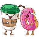 “Donut And Coffee” stickerpack