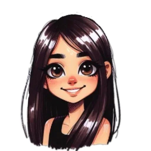 Sticker “Cute girl-1”