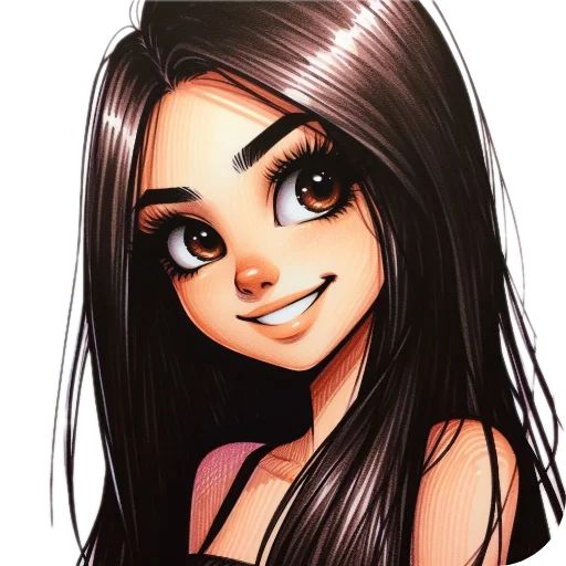 Sticker “Cute girl-2”