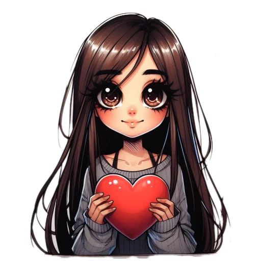 Sticker “Cute girl-4”