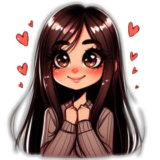 Sticker “Cute girl-5”