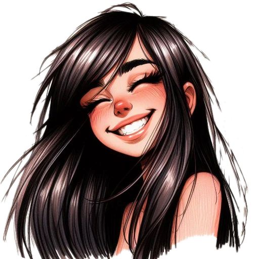Sticker “Cute girl-7”
