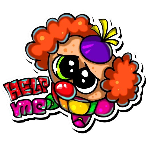 Sticker “ClownApril-7”