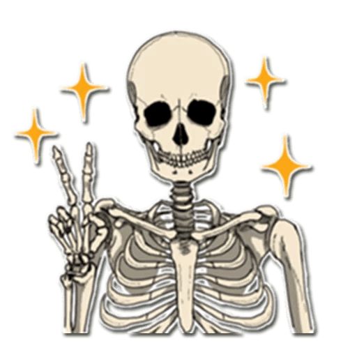Sticker “Skeleton Bob-1”