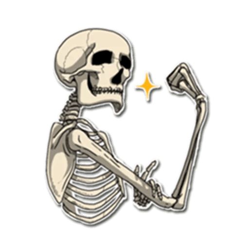 Sticker “Skeleton Bob-6”