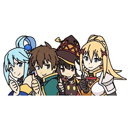 Chibi Kazuma - Konosuba - Konosuba - Sticker