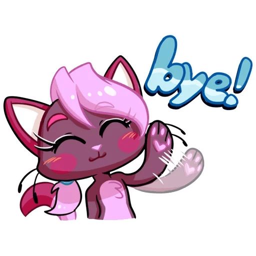 Sticker “Kate the Flirty Cat-3”