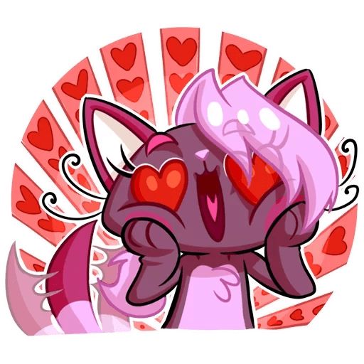 Sticker “Kate the Flirty Cat-8”